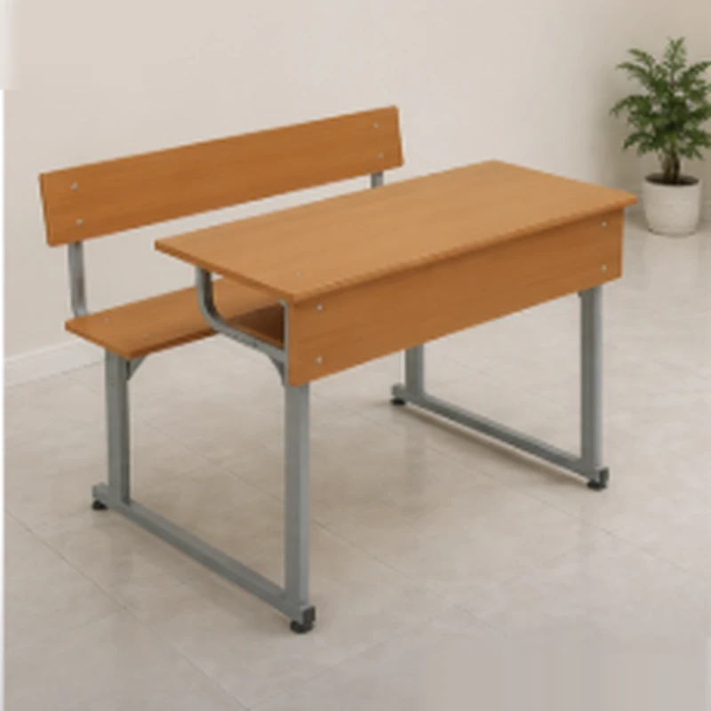 Bàn Ghế Học Sinh Liền Bàn Khung Sắt Chắc Chắn - BGHS25