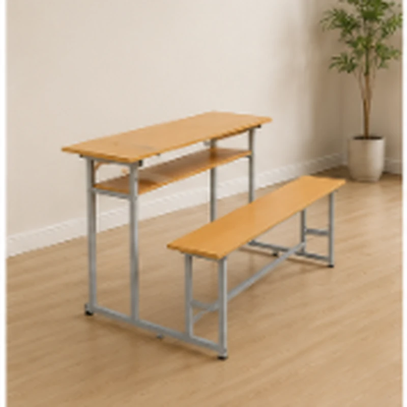 Bàn Ghế Sinh Liền Bàn Khung Sắt Tĩnh Điện - BGHS39
