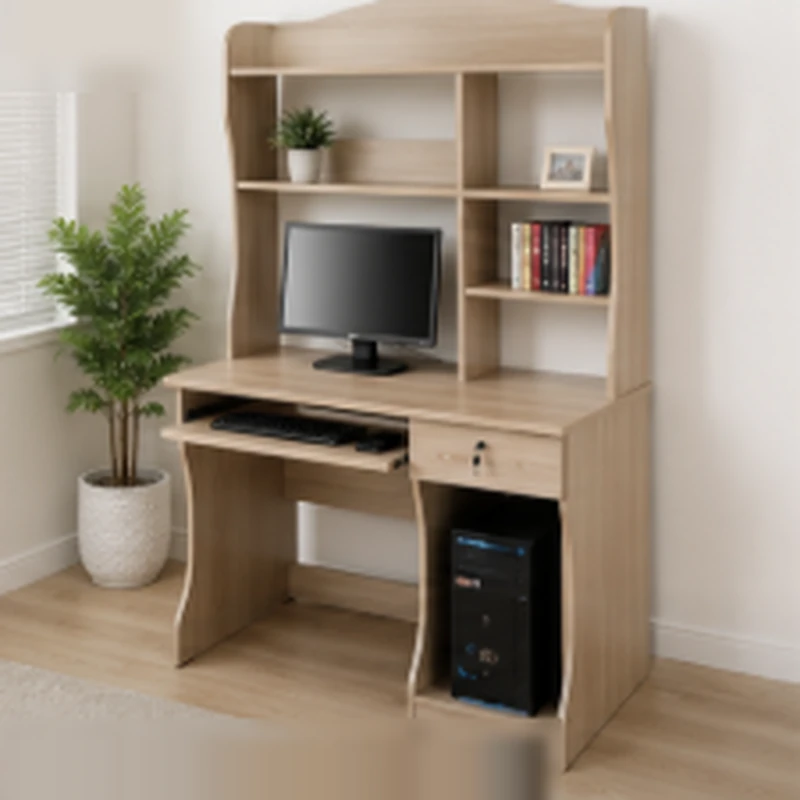Bàn Học Sinh Gỗ Có Kệ Sách Và Ngăn Để CPU - BGHS29