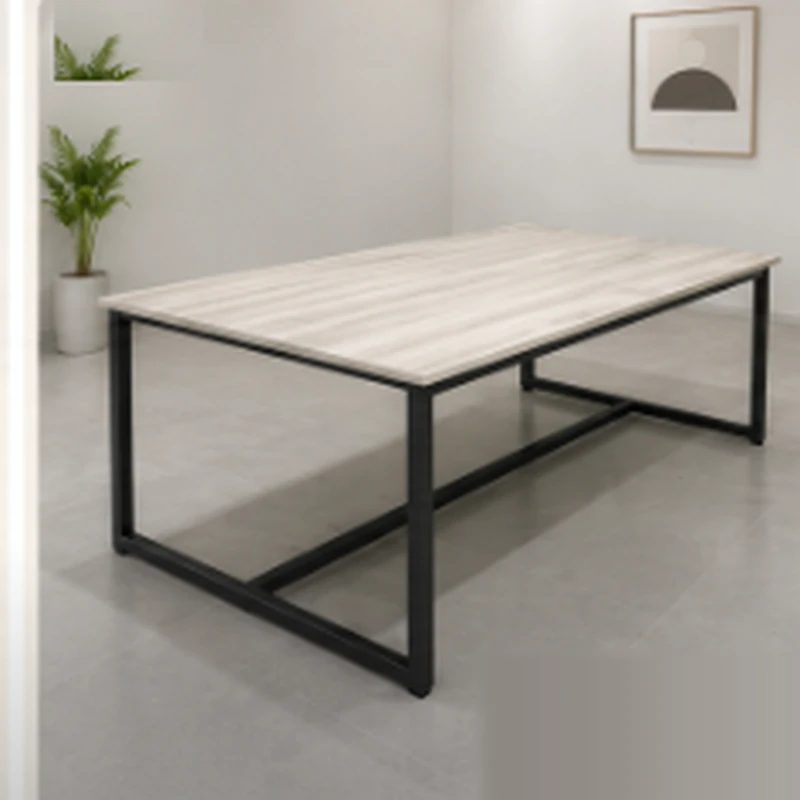 Bàn Họp Chân Sắt Trơn 2m4 x 1m2 - BH4