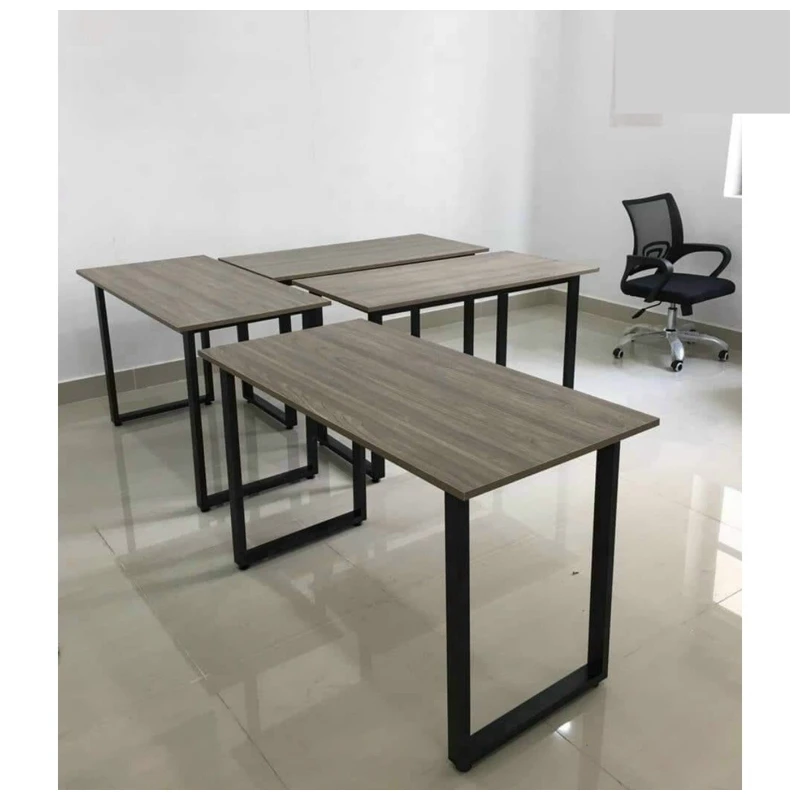 Bàn Làm Việc Chân Sắt Chữ U Mặt Gỗ Hiện Đại - BLVU01