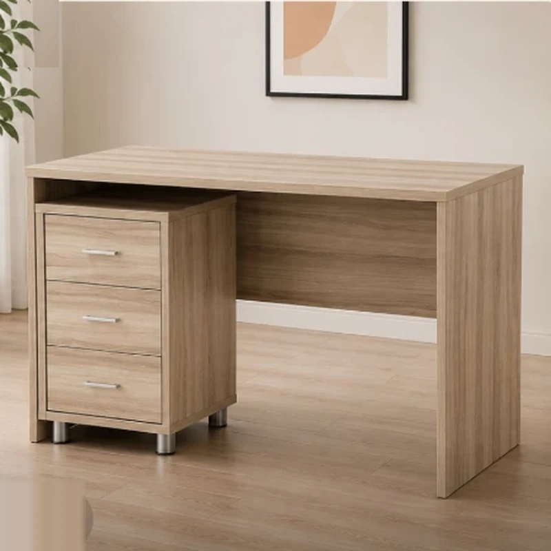 Bàn Làm Việc Văn Phòng Gỗ Có Tủ Phụ - BG39