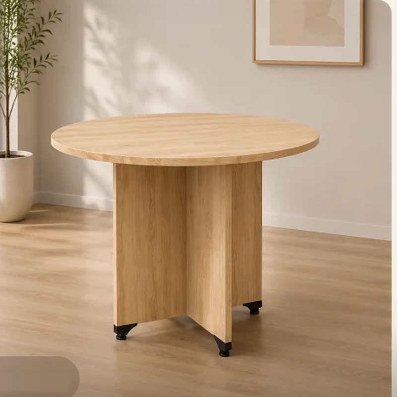 Bàn Tiếp Khách Tròn Mặt Gỗ - BT08