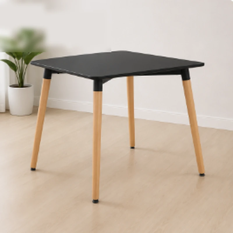 Bàn Cà Phê Eames Màu Đen Vuông - BCF7