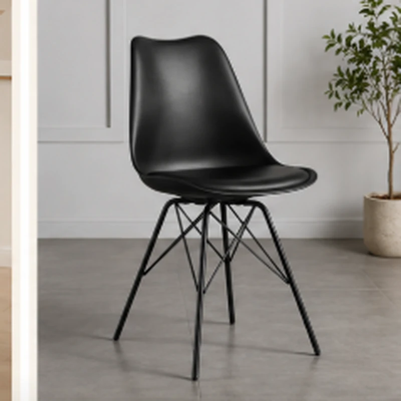 Ghế Cà Phê Eames Nệm Chân Sắt - CF7