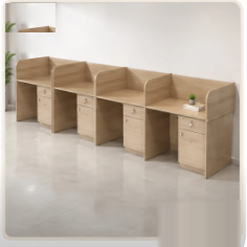 Cụm Bàn Làm Việc Văn Phòng Có Hộc 4 Chỗ - BC125