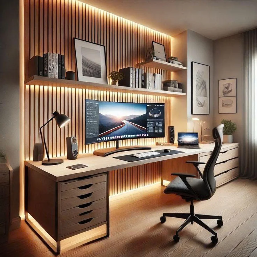 Góc Làm Việc Gọn Gàng Phong Cách Studio - DC82