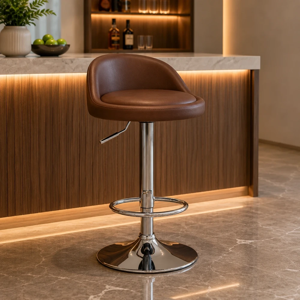 Ghế Bar Da Lưng Thấp Êm Ái - GB11
