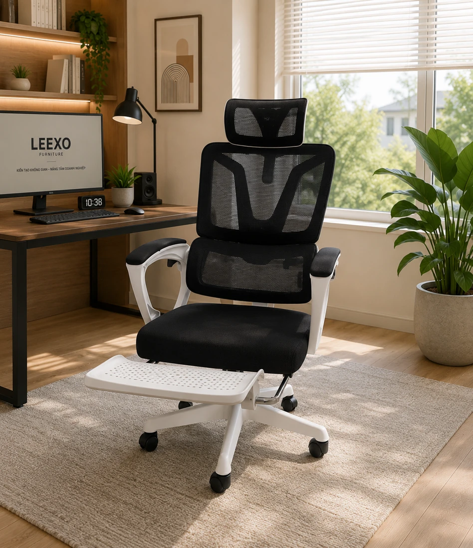 Ghế Công Thái Học LX07 Tựa Đầu 3D