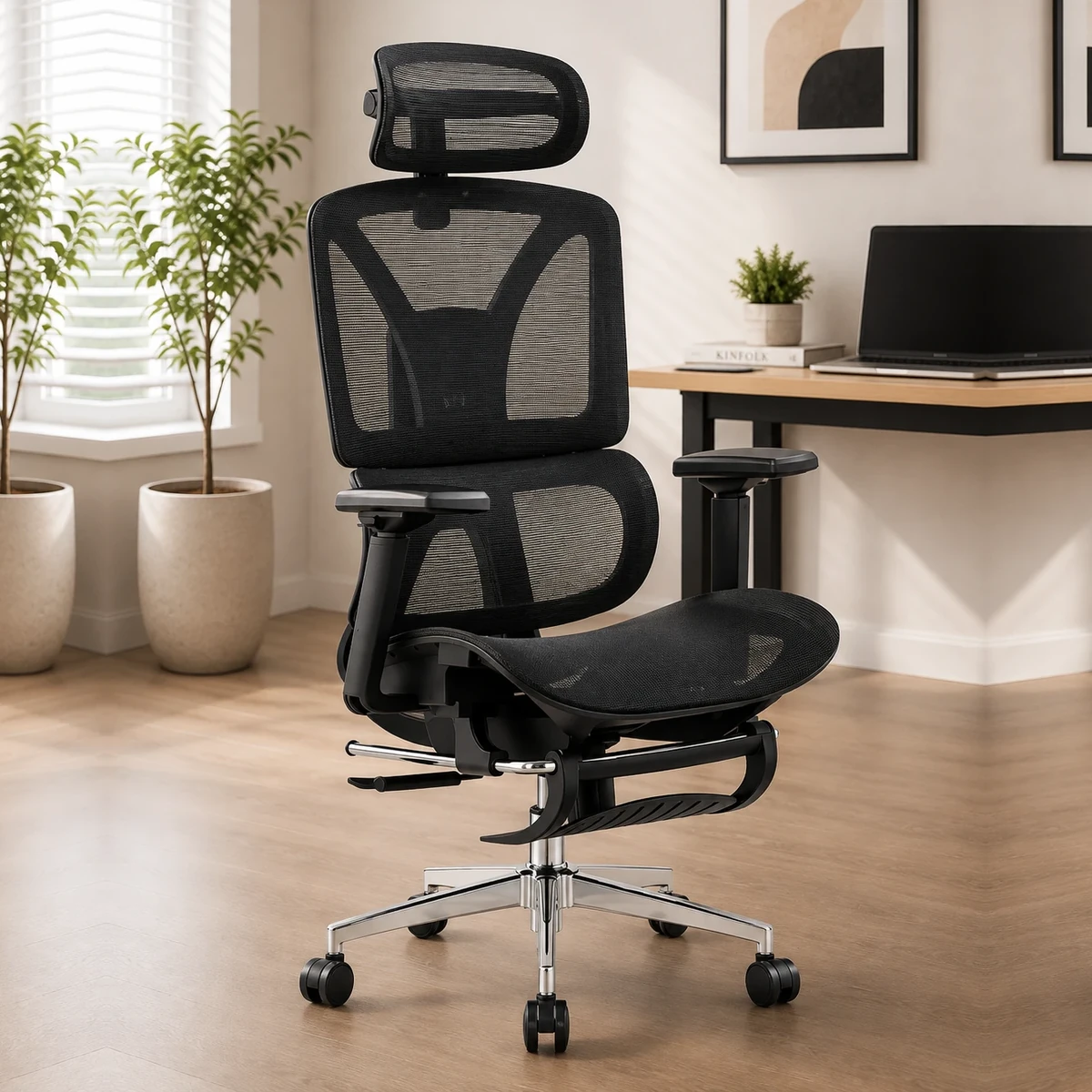 Ghế Công Thái Học Full Lưới Màu Đen - LX33