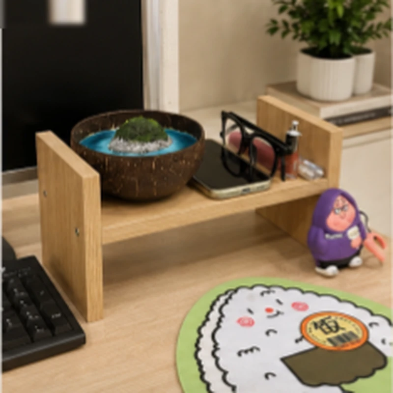 Kệ Để Bàn Làm Việc Gỗ Trang Trí Tiện Lợi - KB7
