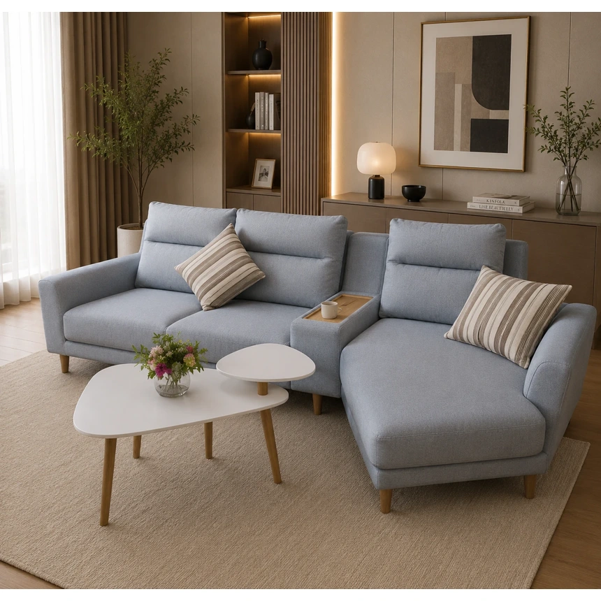 Ghế Sofa Góc L Phòng Khách Cao Cấp - SF17