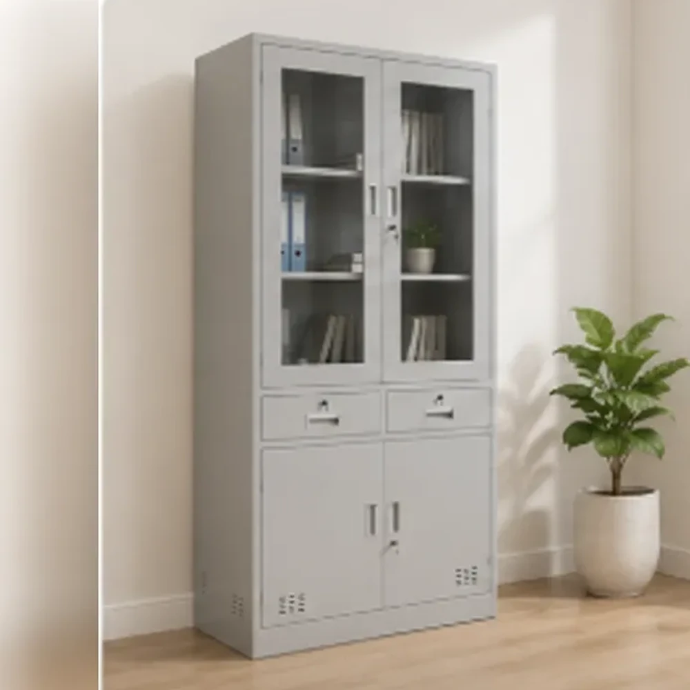 Tủ Locker Sắt 2 Cánh Kính Mở - TLK49