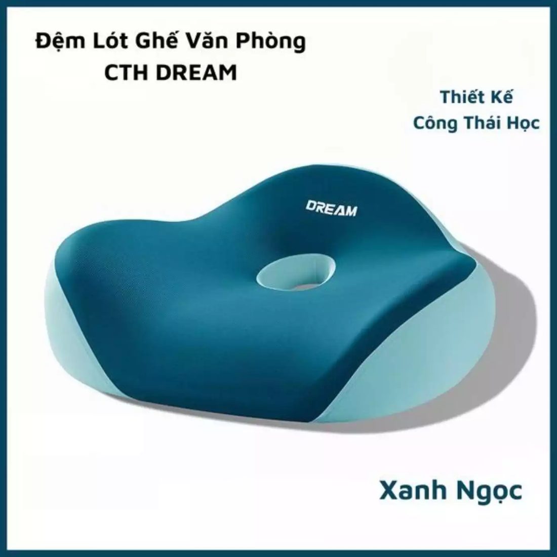 Đệm Ngồi Văn Phòng DREAM – Gối Công Thái Học Êm Ái, Giúp Giảm Đau Mông, Tận Hưởng Sự Thoải Mái Khi Làm Việc