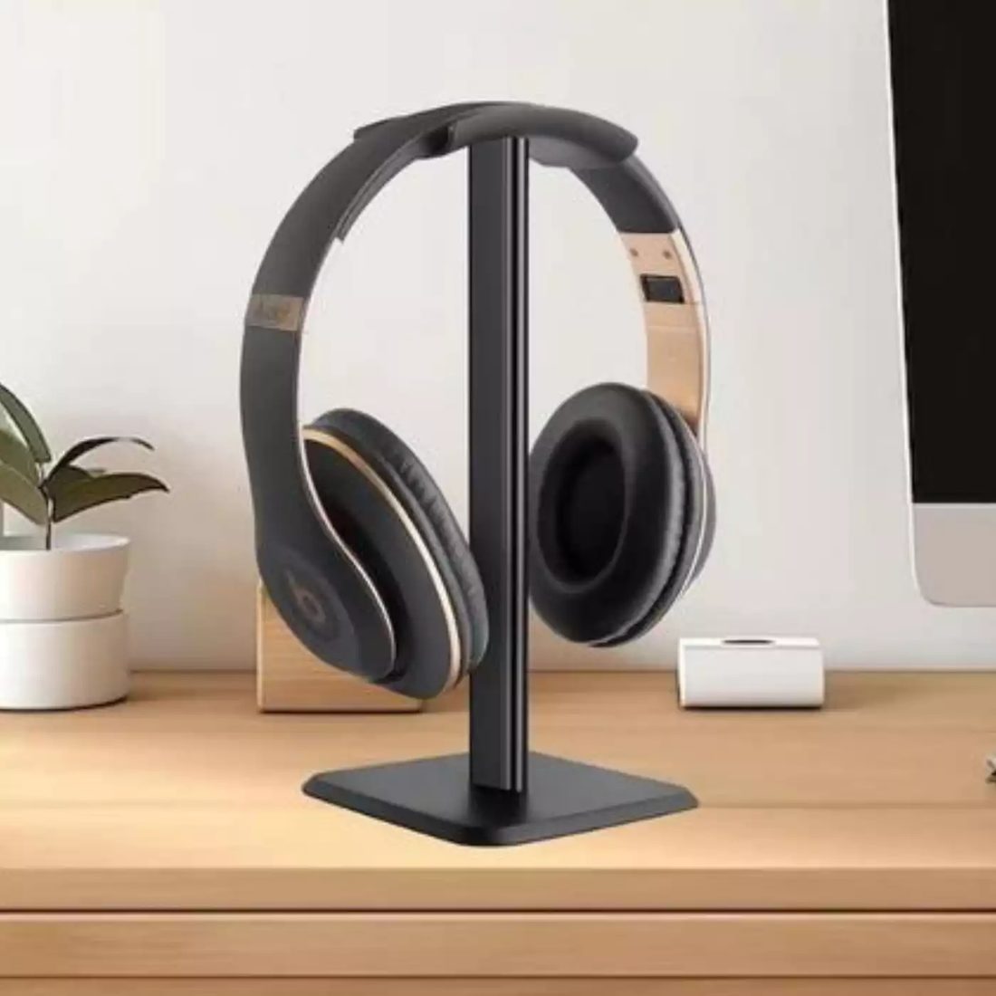 Giá Treo Tai Nghe – Giá Đỡ Headphone Chụp Tai, Thân Nhôm Chống Trượt, Lắp Ráp Dễ Dàng, Decor Bàn Làm Việc